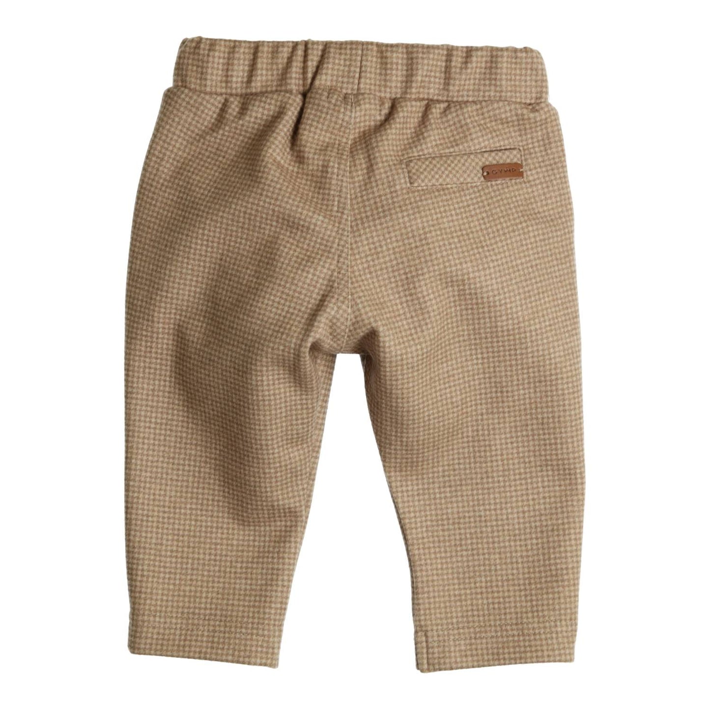 GYMP - pants Conrad - camel/beige houndstooth