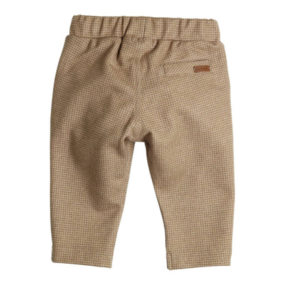 GYMP - pants Conrad - camel/beige houndstooth