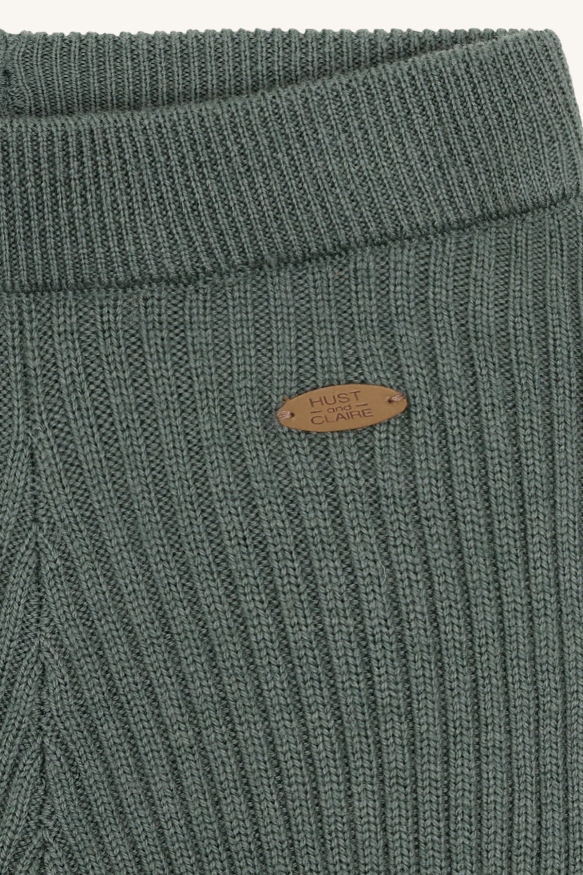 Hust & Claire - wool rib legging Lui - balsam green