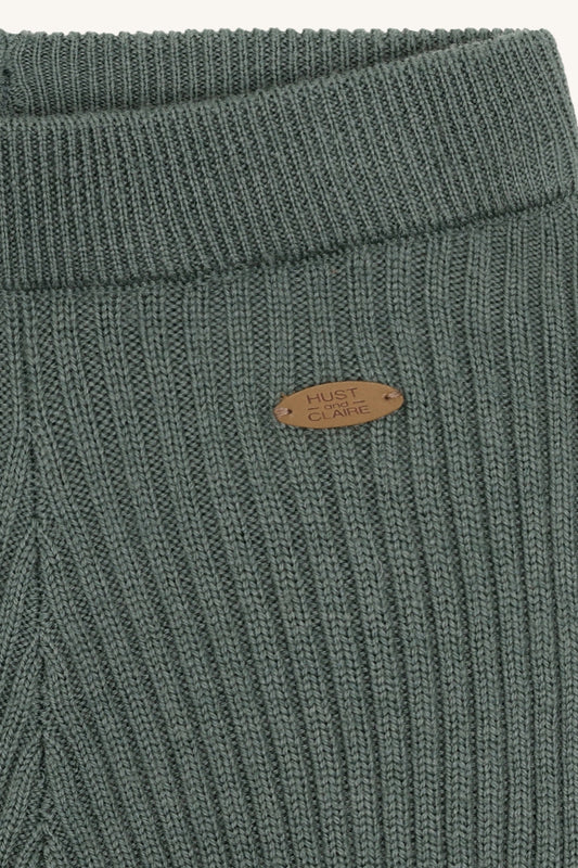 Hust & Claire - wool rib legging Lui - balsam green