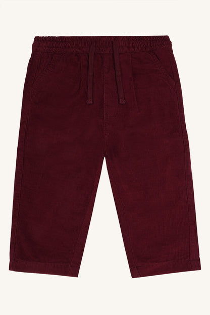 Hust & Claire - corduroy pants Trevor - red chocolate