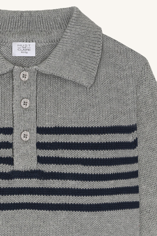 Hust & Claire - pullover Pelle - grey melange
