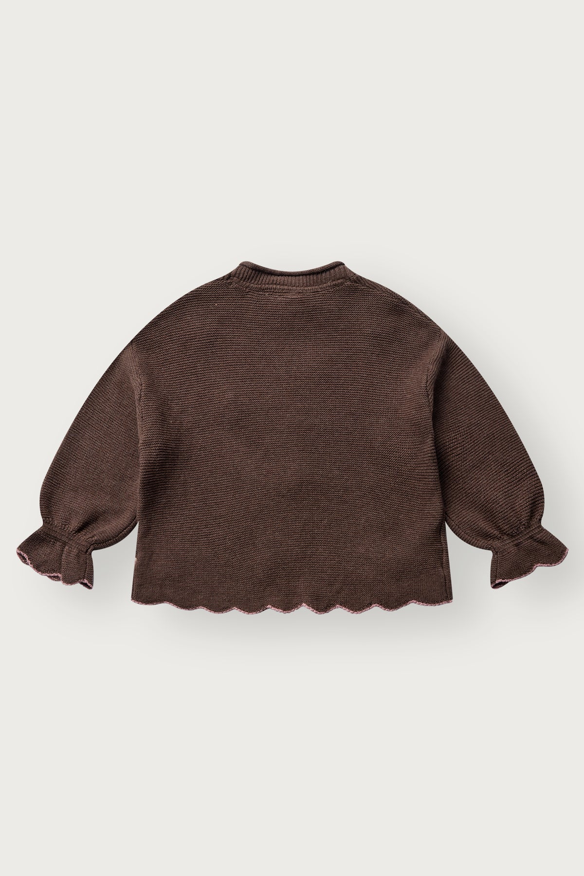 Hust & Claire - knit sweater Charlotte flowerboom - toffee melange