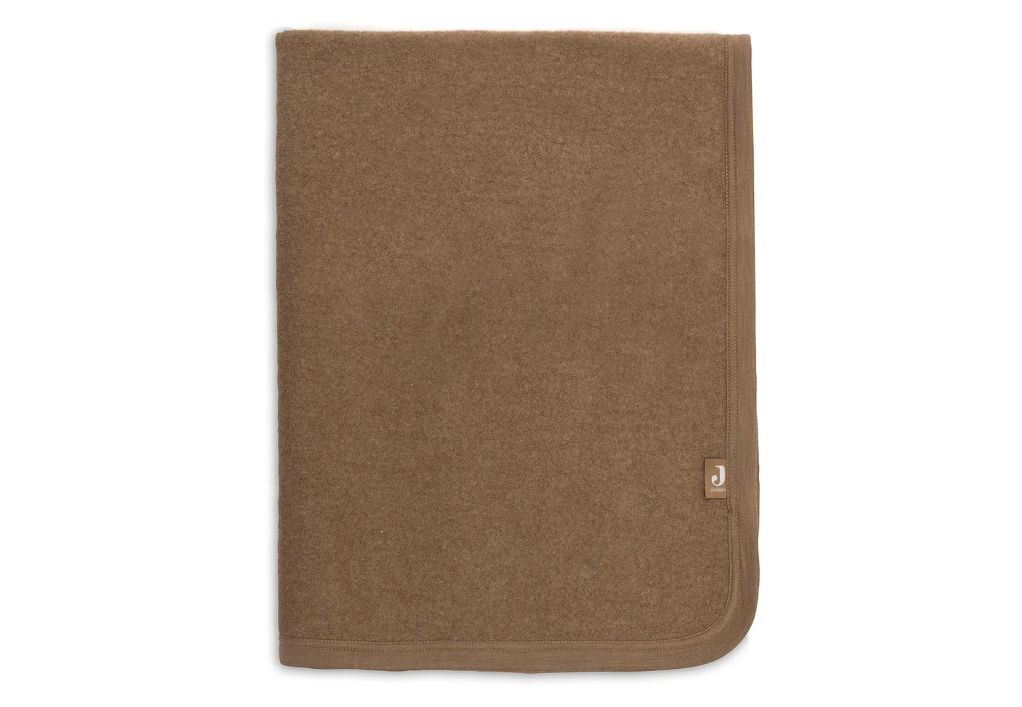 Jollein - merino wool felted blanket crib - dark hazel