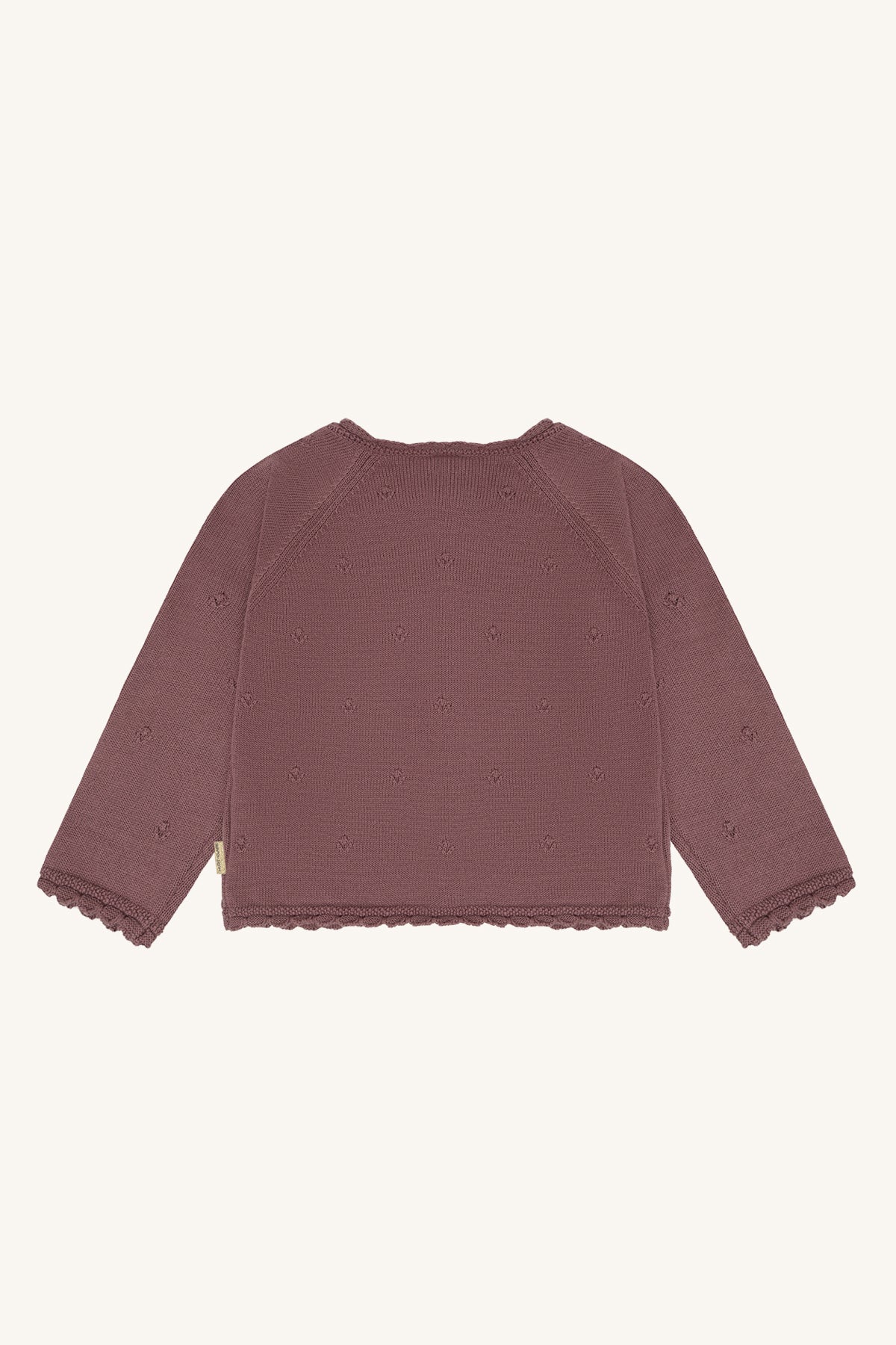 Hust & Claire - pointelle cardigan Cilja - plum