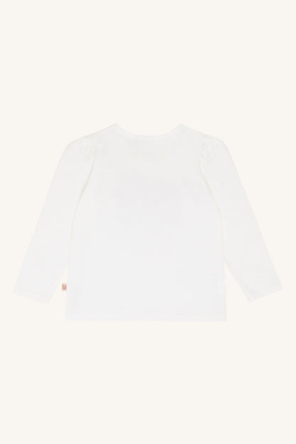 Hust & Claire - longsleeve Alma heart - ivory