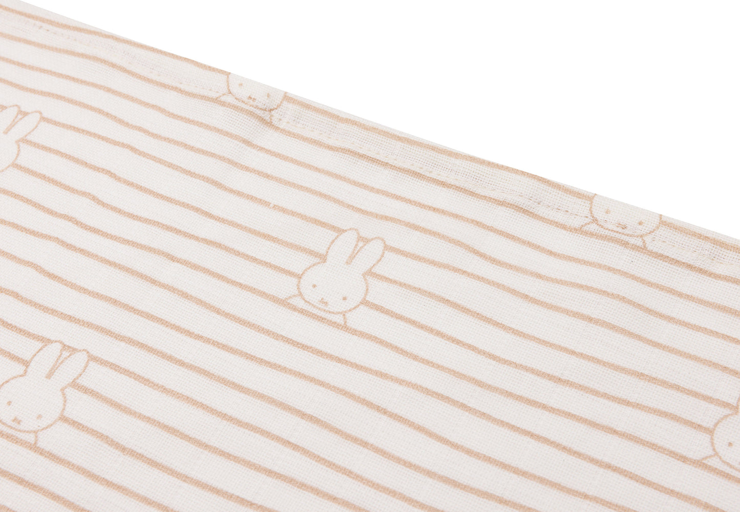 Hydrofiele doek S Miffy stripe - biscuit  - 3 stuks