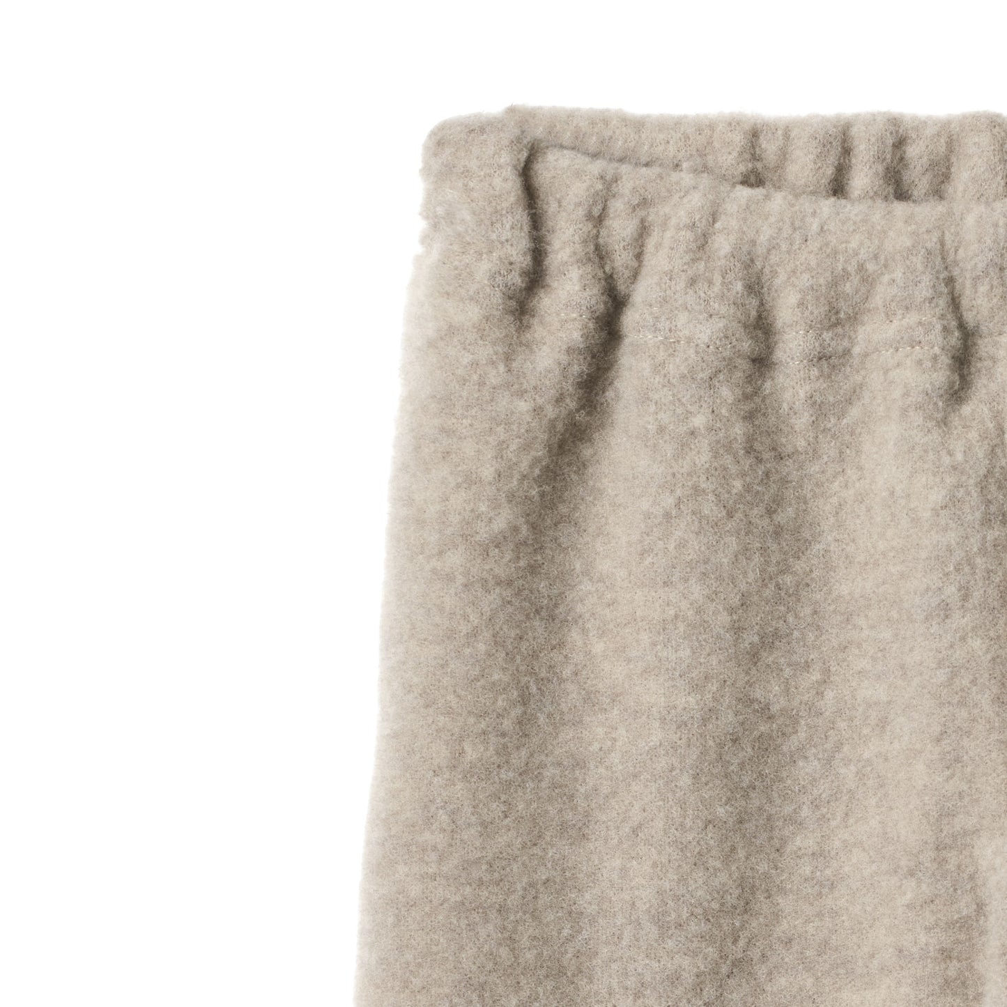 Wheat - merino wool fleece trousers Kinnie - khaki melange