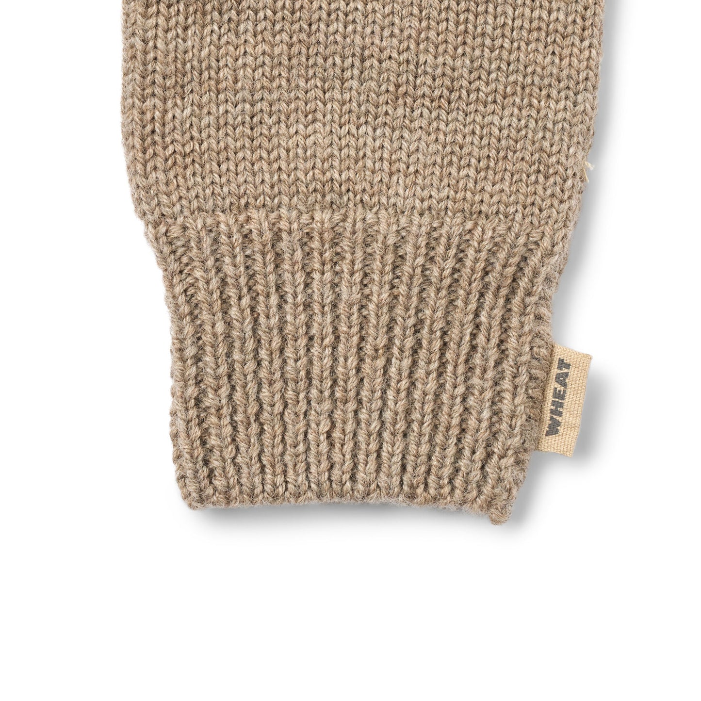 Wheat - finger gloves Bobbe - grey camel melange