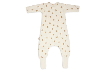 Jollein - slaapzak met voeten en afritsbare mouwen - Mini Teddy Bear