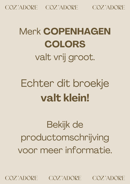 Copenhagen Colors - merino classic rib legging - pale cream melange