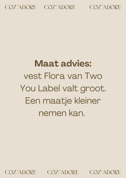 Two You Label - flora cardigan - oat