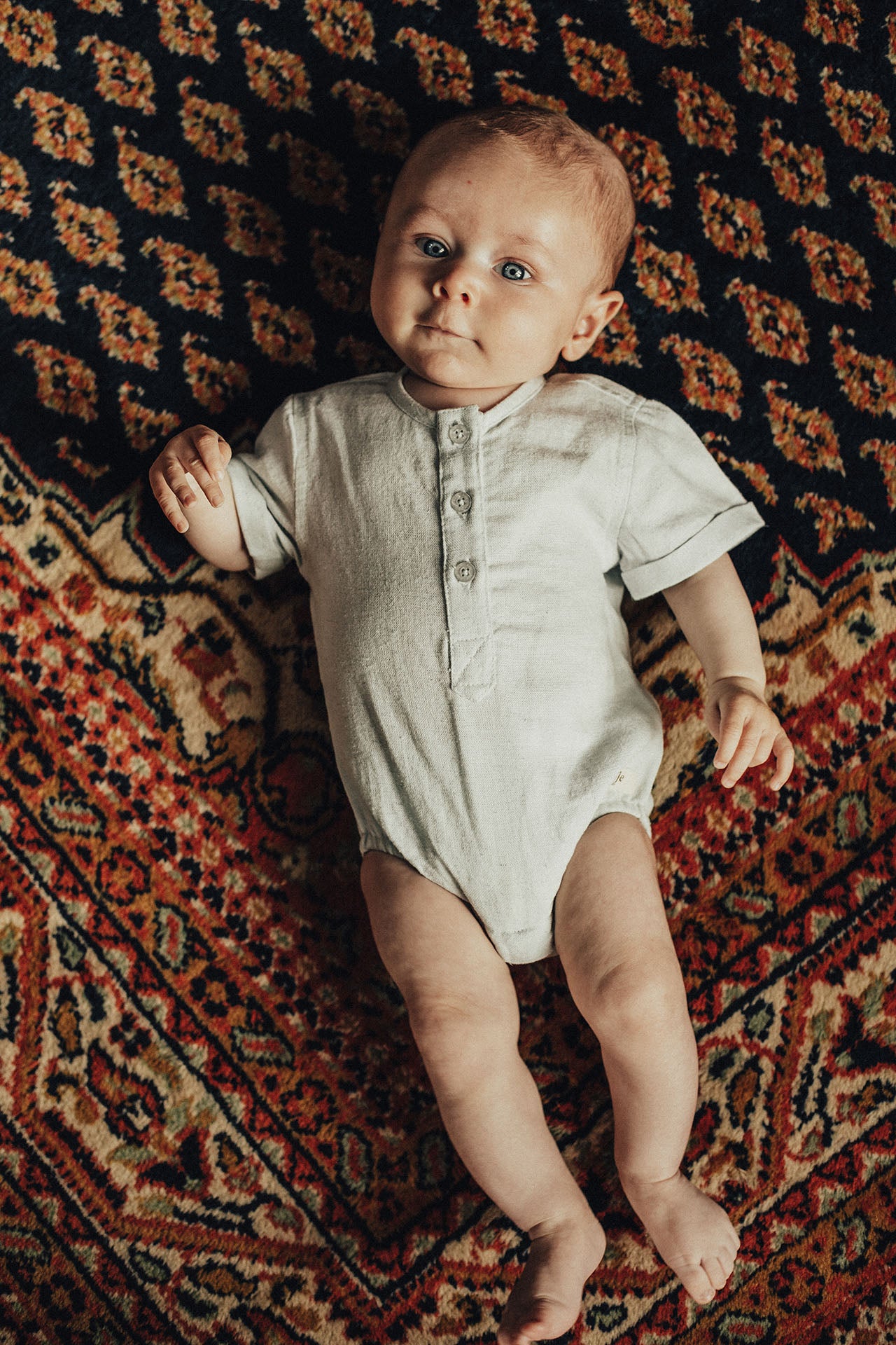 Linen bodysuit Hervey ~ baby blue