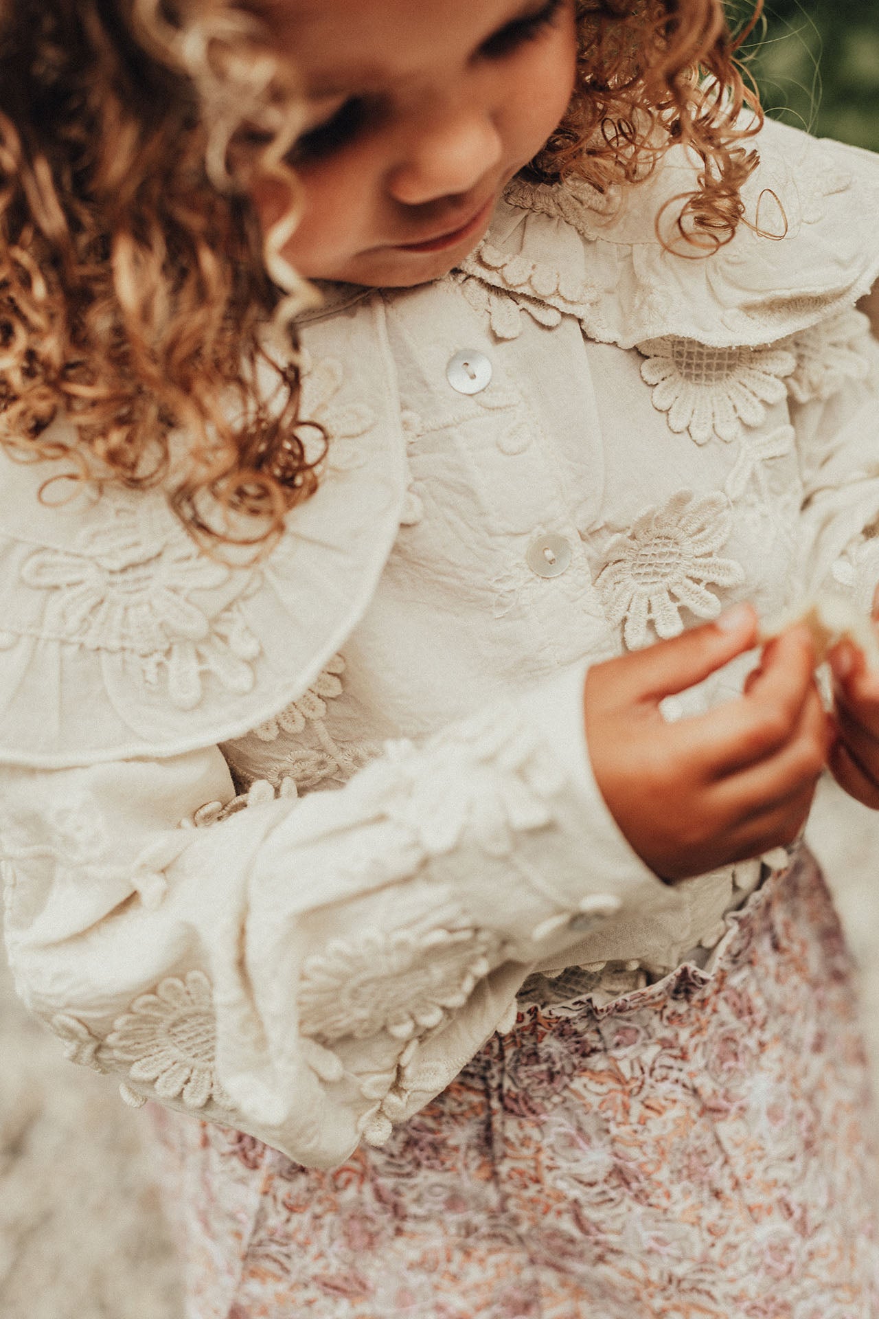 Embroidery blouse Neale ~ offwhite