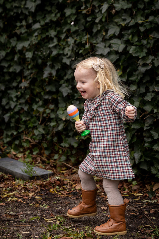 Riffle Amsterdam - woven dress Anna - square blue