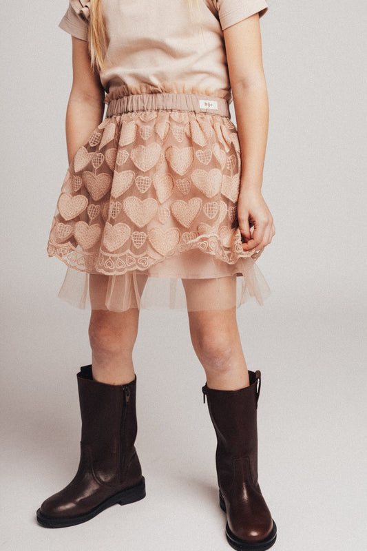 Baje Studio - heart tule skirt Alvide - rose mauve