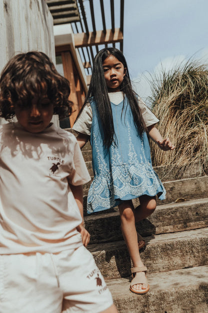 Baje Studio - dress Saartje - denim blue