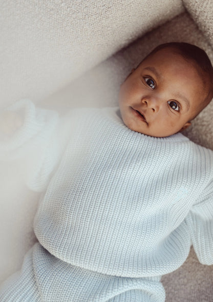 Two You Label - knitted jumper Billy - sky blue