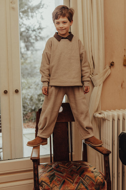 PREORDER - Baje Studio - wide pants Bino - taupe light