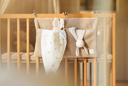 Jollein - boxopbergzak organizer cloudy rib - Milky Coffee