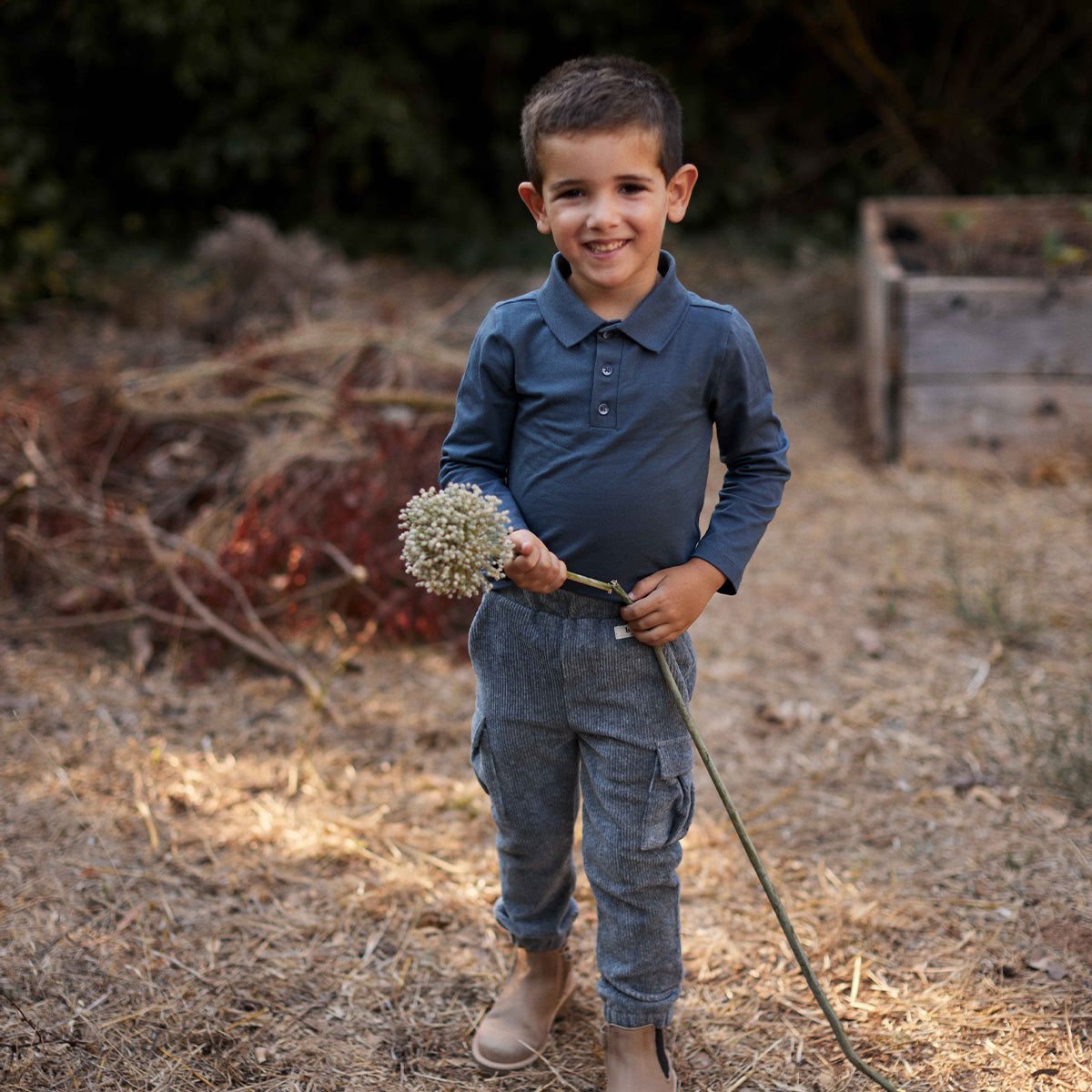 Baje Studio - polo Broc - blue vintage
