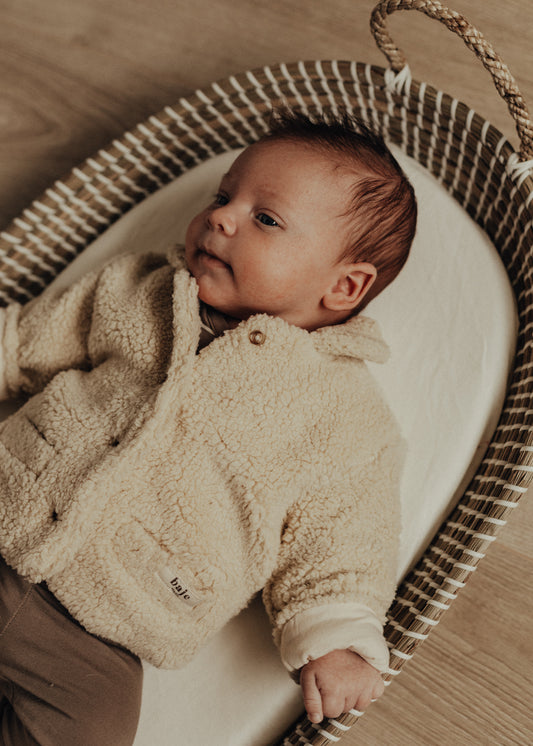 Baje Studio - teddy jacket Heather - crème