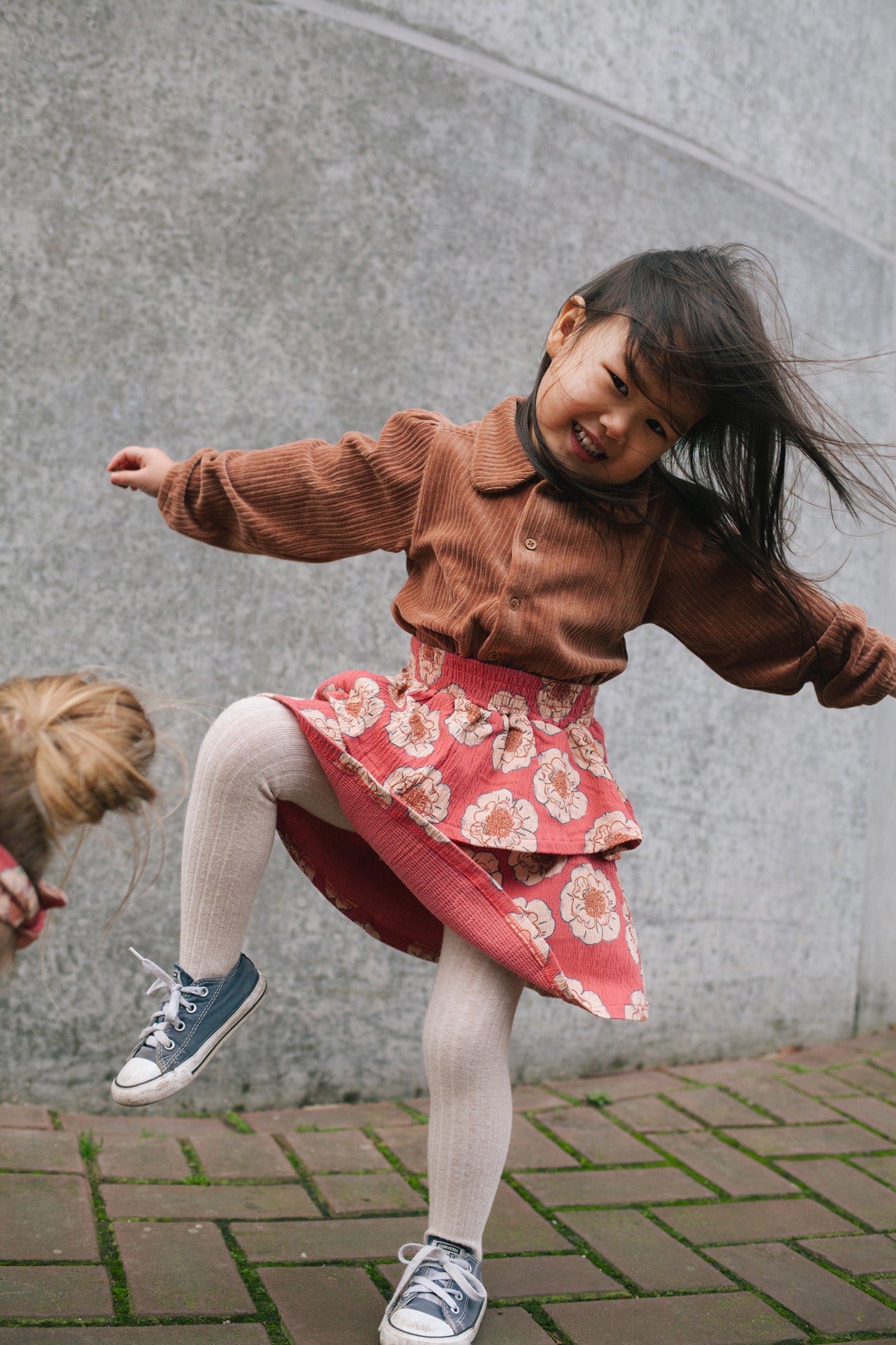 Flower skirt Ronja ~ pink