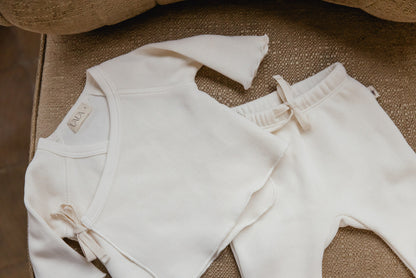 Newborn set ruffled ~ perla