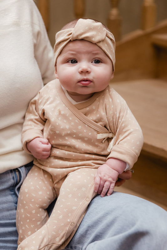UAUA - knotted headband - rosa floral