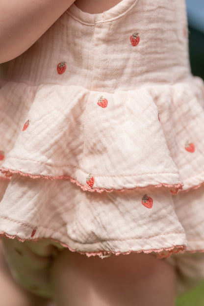Lil'Atelier - muslin suit strawberry's - morganite pink