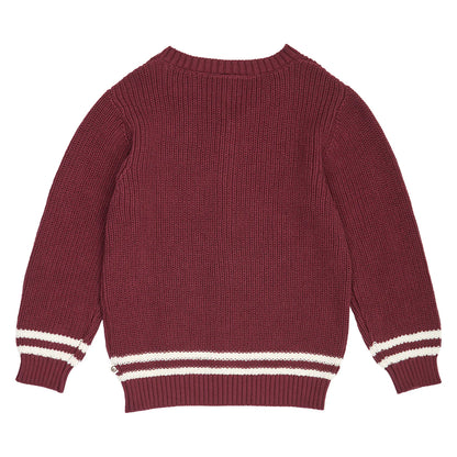 Müsli - clubhouse cardigan - russet red