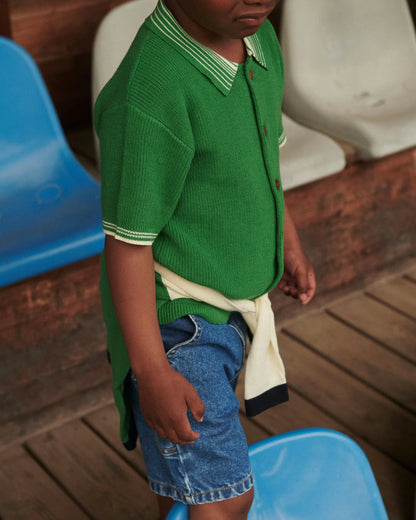 Copenhagen Colors - knitted polo - sharp green
