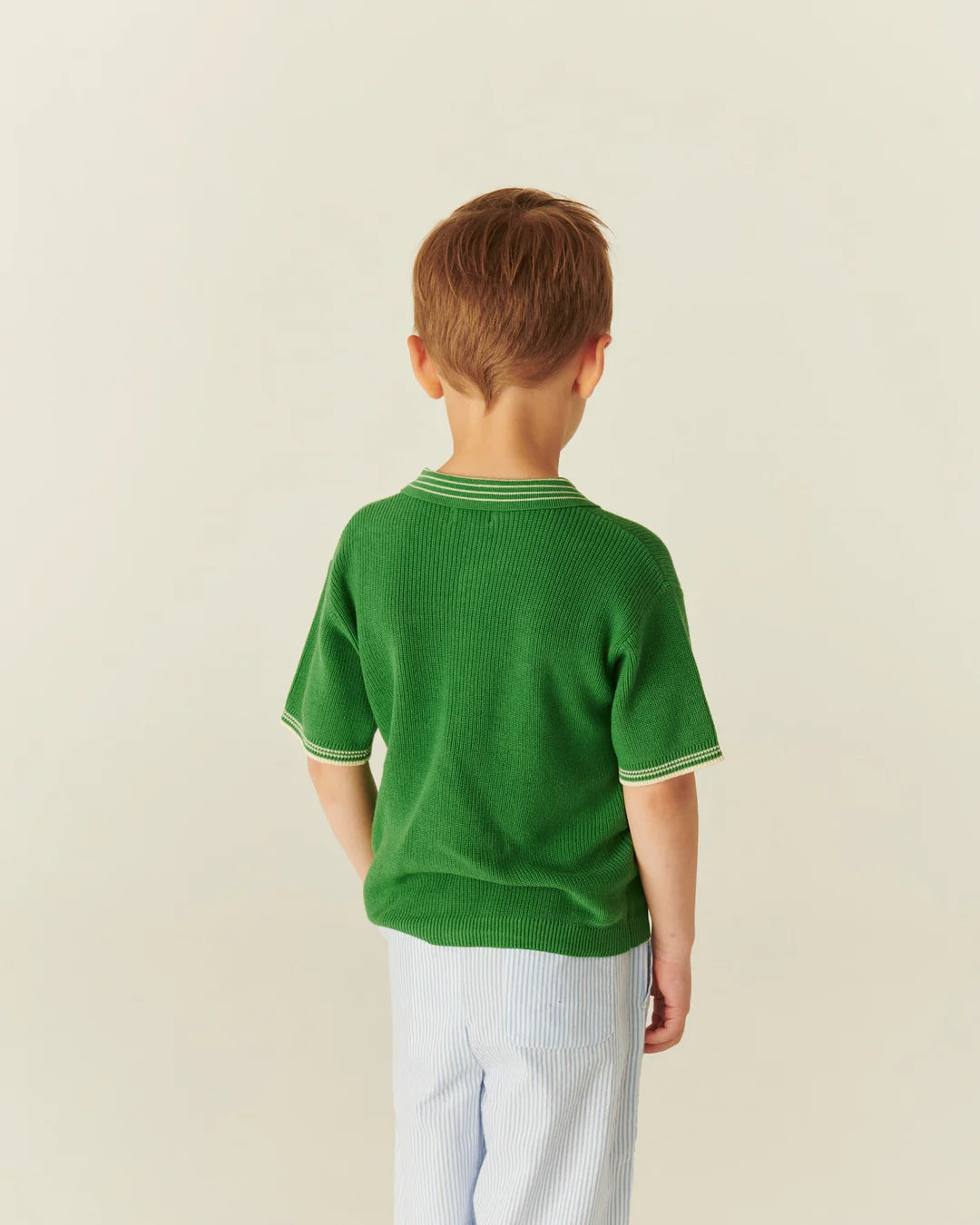 Copenhagen Colors - knitted polo - sharp green