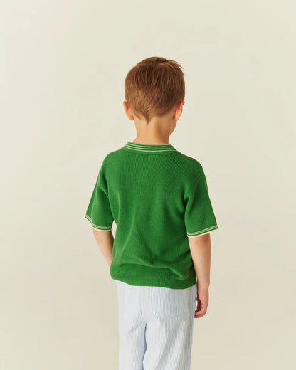 Copenhagen Colors - knitted polo - sharp green