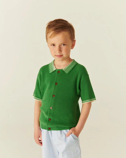 Copenhagen Colors - knitted polo - sharp green