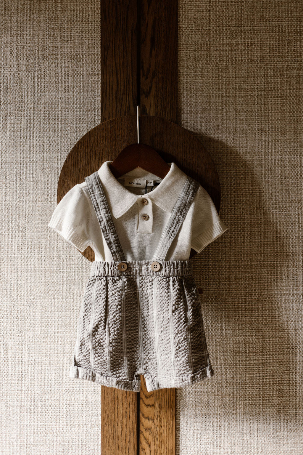Lil'Atelier - shorts Filipe square - ultimate grey
