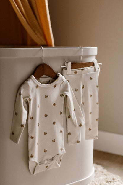 Lil'Atelier - slim fit body squirrel - turtledove