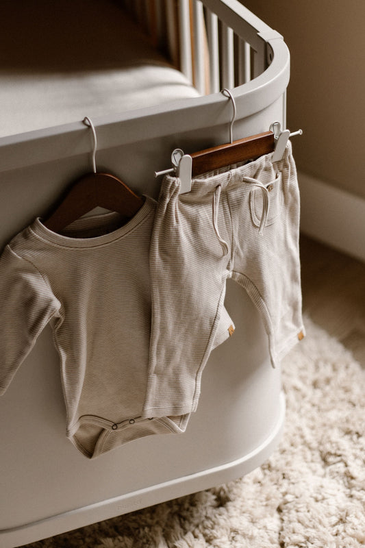 Lil'Atelier - loose pants - oxford tan stripe