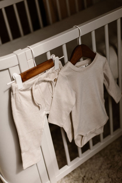 Lil'Atelier - longsleeve body - oxford tan stripe