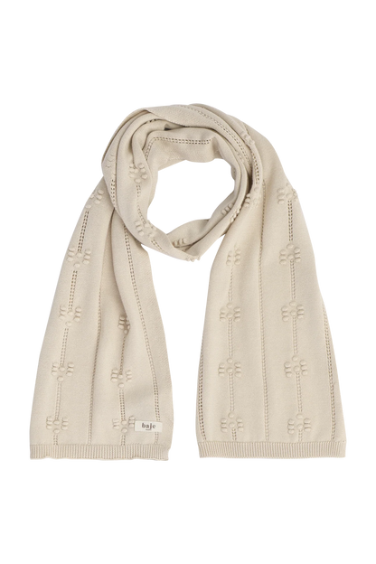 Baje Studio - jacquard knitted set scarf/hat Do - sand