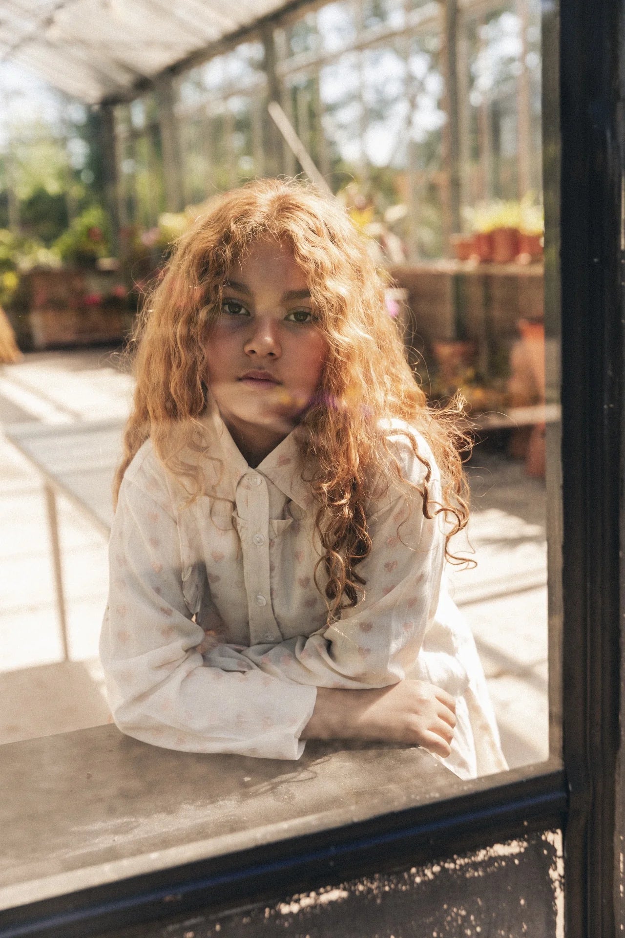 Labo - heart dress Linne - beige