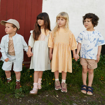 Wheat - dress Magda - yellow check