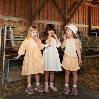 Wheat - dress Magda - yellow check