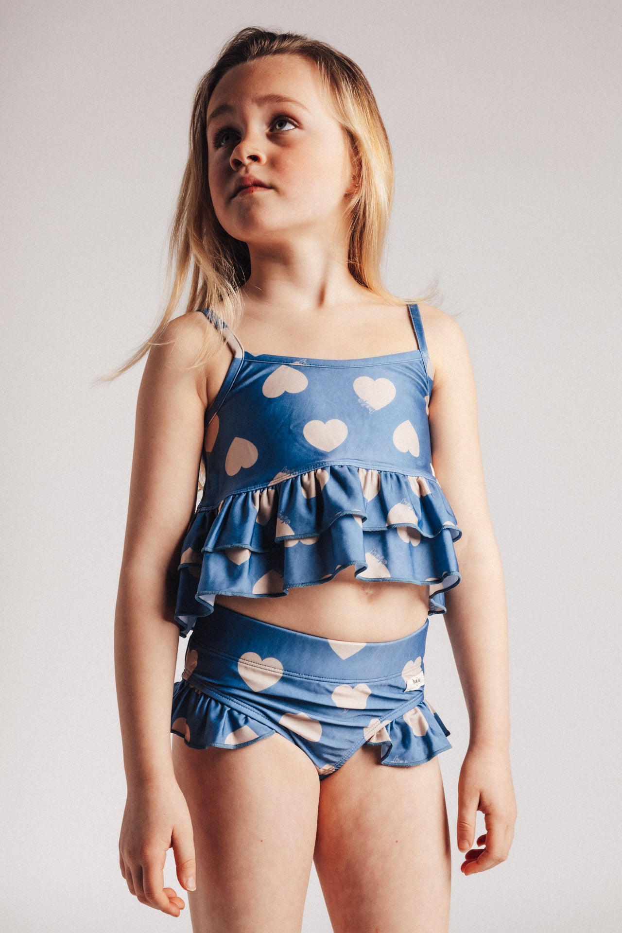 Baje Studio - bikini Ella - blue denim hearts
