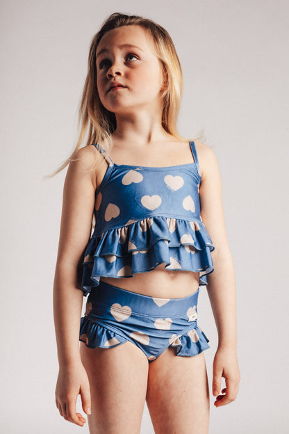 Baje Studio - bikini Ella - blue denim hearts