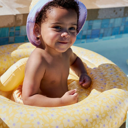 Swim Essentials - baby float Florish yellow - 0-1 jaar