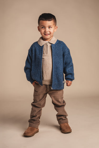 Baje Studio - zipper polo Fez - taupe