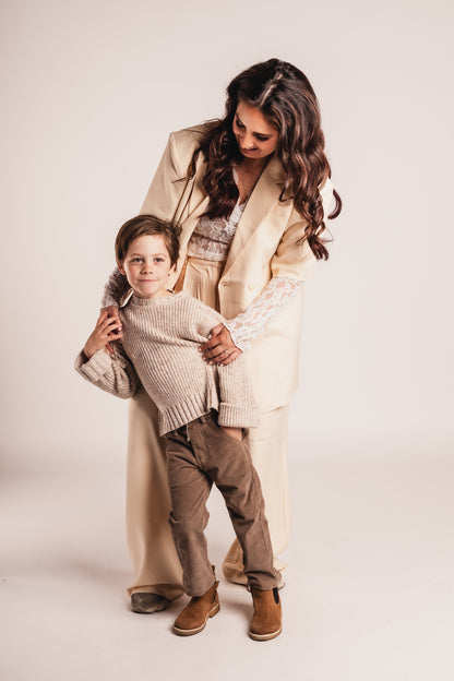 Baje Studio - pants Fos - taupe