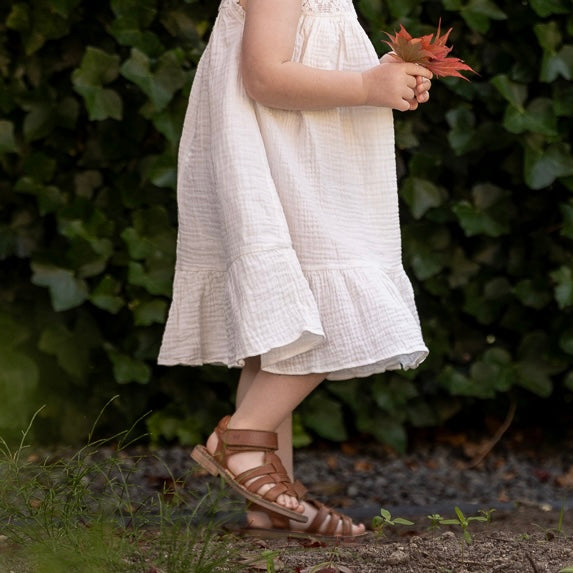 Wheat - sandal Stela - cognac leather