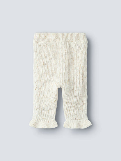 Lil'Atelier - cable knit pants Galto - turtledove